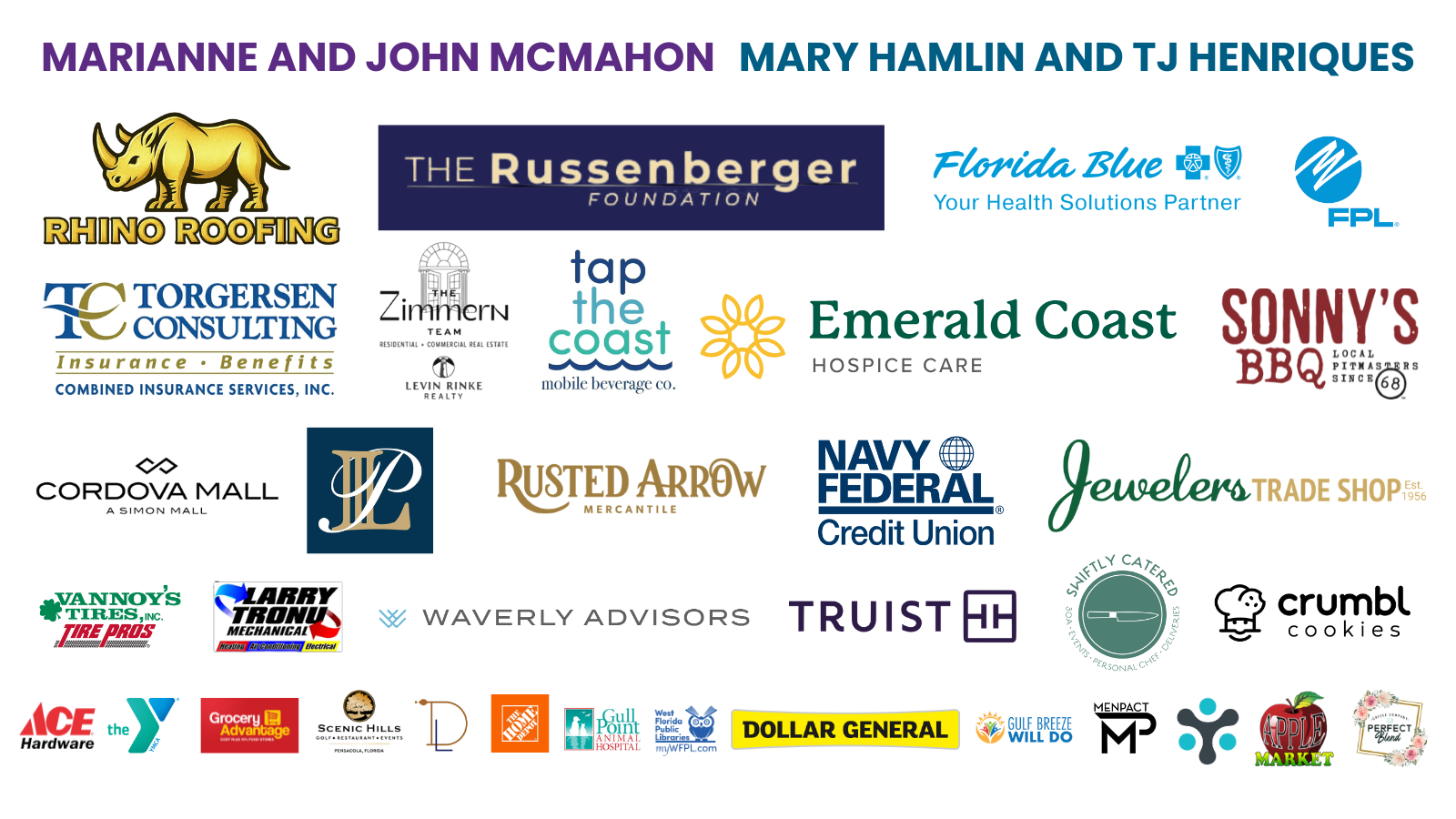 Sponsor Logos for Website